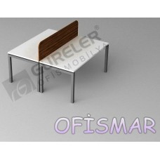 7313- Ofismar Terminal Masa Metal Ayaklı 2 lü